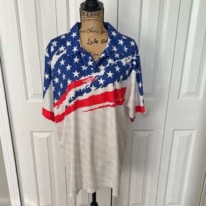 Hyper Flavor Patriotic Golf Polo Shirt